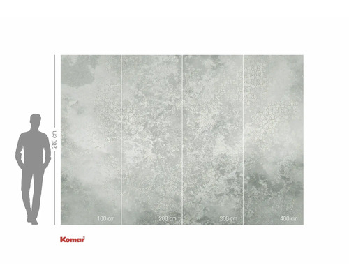 Fototapete mit abstraktem Muster und Größenangaben