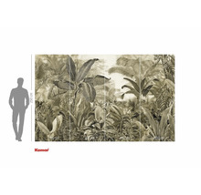 Fototapete mit Dschungelmotiv und Größenangaben