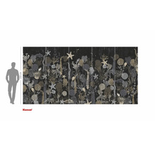 Papier peint photo avec motifs marins et fond sombre