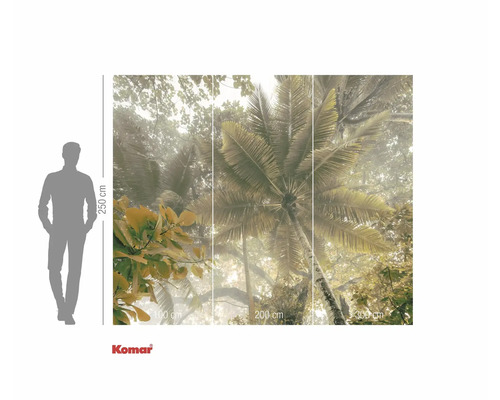 Papier peint photo avec motif jungle et palmiers