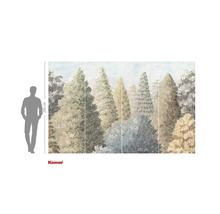 Papier peint photo Komar avec motif de forêt et indication de hauteur