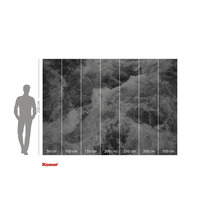 Papier peint photo Komar avec un motif de cascade et des indications de taille