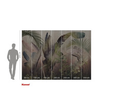 Papier peint photo Komar avec motif végétal et indications de taille