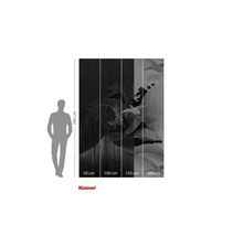 Papier peint photo avec motif de grue et détails de taille