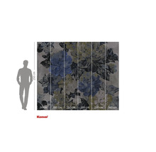 Papier peint photo avec motif floral et indications de taille