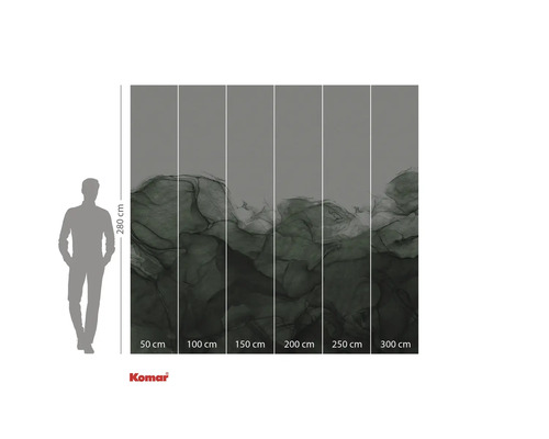 Papier peint photo Komar avec motif fluide, dimensions 280 x 300 centimètres