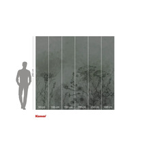 Papier peint photo avec motif floral et indications de taille