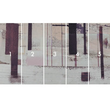 Image murale en plusieurs parties avec des formes abstraites