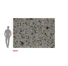 Papier peint photo Komar avec motif floral et indications de taille.