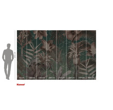 Fototapete mit Pflanzenmotiven und Größenangaben