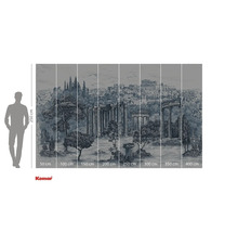 Papier peint photo avec vue sur Athènes, Grèce et indications de taille