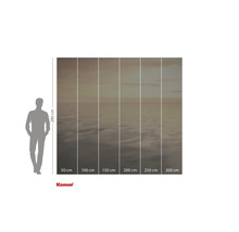 Fototapete mit Meerblick und Größenangaben.