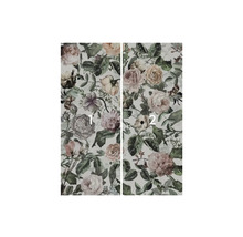 Papier peint photo en deux parties avec motif de roses