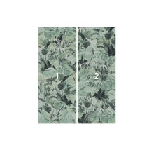 Papier peint avec motifs végétaux, composé de deux lés