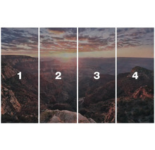 Image murale en quatre parties avec motif de paysage