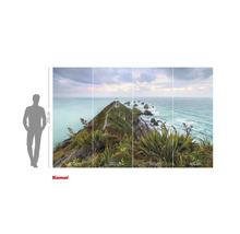 Papier peint photo avec phare, paysage côtier et plantes