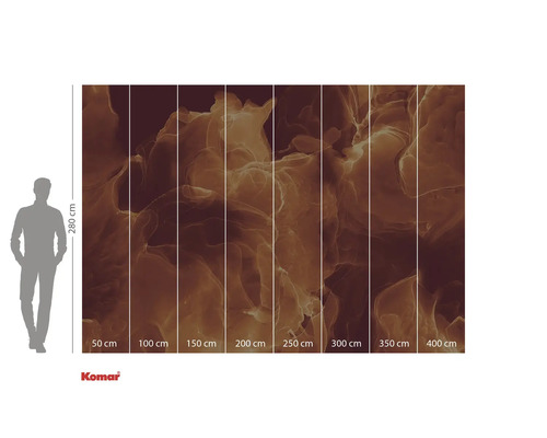 Papier peint photo avec motif abstrait et indications de taille