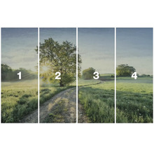 Vierteiliges Wandbild mit Landschaftsmotiv