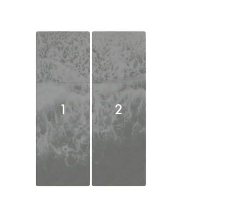 Papier peint intissé avec motif marin, deux lés