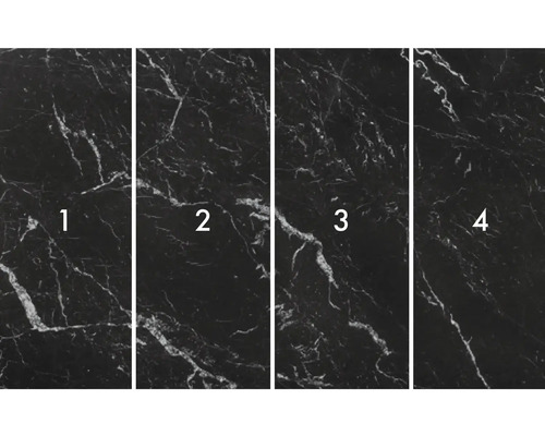 Papier peint photo en quatre parties avec aspect marbre