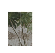 Papier peint photo en deux parties avec motif de palmier