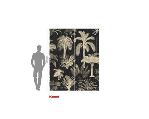 Papier peint photo avec motif de palmiers, dimensions 250 x 400 cm