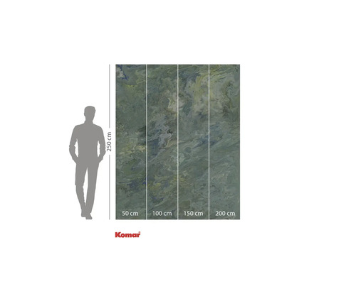 Papier peint photo Komar avec motif abstrait et indications de taille