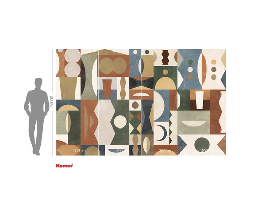 Papier peint photo avec motif géométrique abstrait