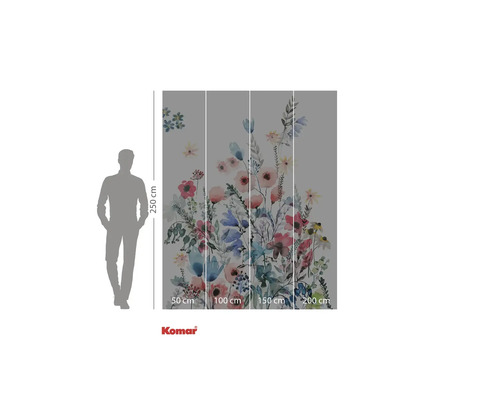 Papier peint photo Komar avec motif floral