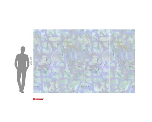 Papier peint photo Komar avec motif abstrait, 250 cm de haut et 400 cm de large