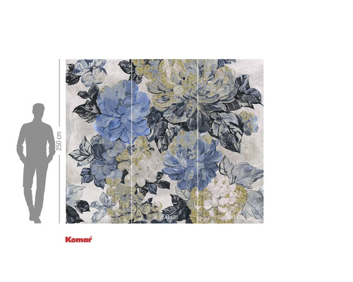 Papier peint photo de fleurs avec motif floral