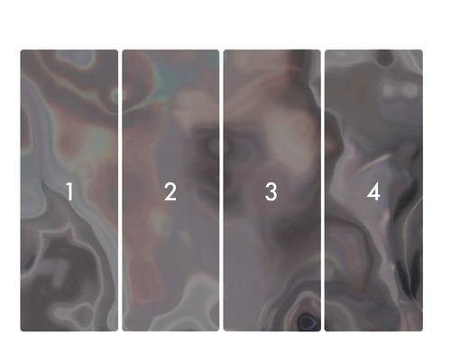 Panneau en quatre parties avec motif abstrait