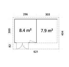 Plan avec dimensions et indications de surface