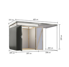 Image d'une remise à outils avec dimensions