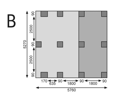 Plan avec dimensions