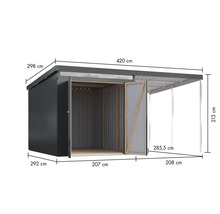 Abri de jardin avec dimensions
