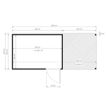 Plan avec indications de dimensions