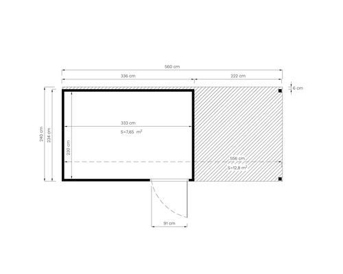 Plan avec indications de dimensions