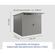 Abri de jardin avec toit monopente et dimensions