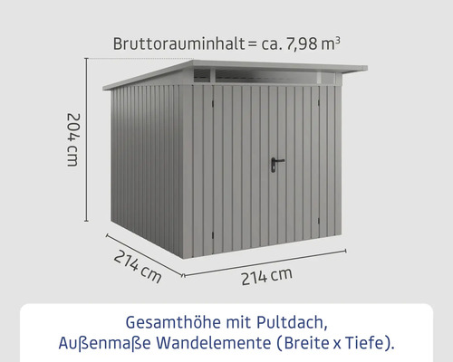 Abri de jardin avec toit monopente et dimensions