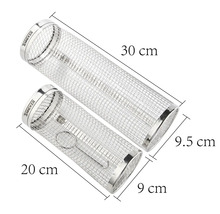 Zwei Räucherrohre aus Edelstahl mit den Maßen 30 cm und 20 cm