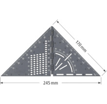 Wolfcraft Winkelmesser mit Abmessungen 245 mal 170 Millimeter
