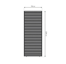 Abbildung eines Heizkörpers mit den Maßen 94 cm mal 234 cm.