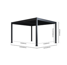 Abmessungen einer Gartenpergola