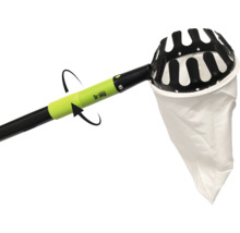 Cueilloir à fruits avec sac de réception et manche télescopique