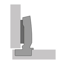 Möbelscharnier Montageansicht