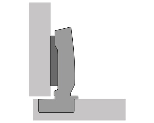 Möbelscharnier Montageansicht