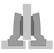 Illustration einer Eckverbindung für Möbel