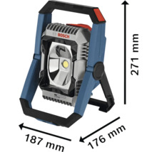 Projecteur Bosch Logo avec indications de taille