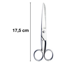 Ciseaux en métal d'une longueur de 17,5 cm.